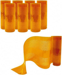 Aleco - Amber Replacement Vinyl Strip Standard Dock Curtain Strips - 12" Wide x 8' Long x 1/8" Thick, PVC - Industrial Tool & Supply