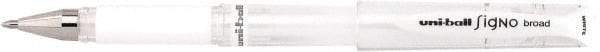 Uni-Ball - 1mm Stick Pen - White - Industrial Tool & Supply