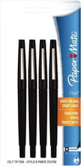 Paper Mate - Medium Porous Point Pen - Black - Industrial Tool & Supply