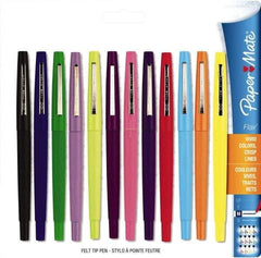 Paper Mate - Medium Porous Point Pen - Assorted Colors - Industrial Tool & Supply