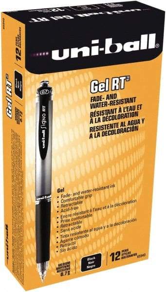 Uni-Ball - 0.7mm Retractable Pen - Black - Industrial Tool & Supply