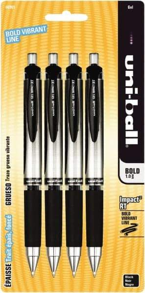 Uni-Ball - 1mm Retractable Pen - Black - Industrial Tool & Supply