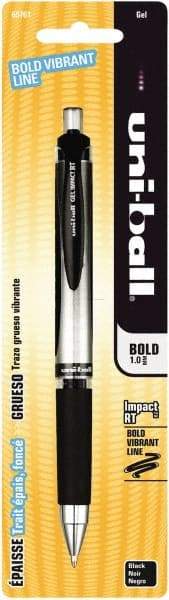 Uni-Ball - 1mm Retractable Pen - Black - Industrial Tool & Supply