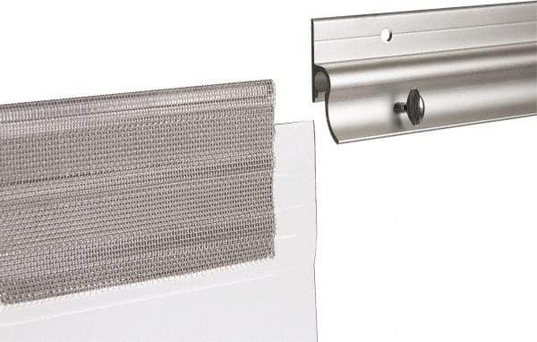 TMI, LLC - 5' Long Aluminum Dock Strip Door Mounting Hardware - Use with Premium Strip Door Kit - Industrial Tool & Supply