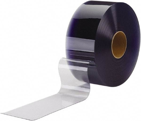 TMI, LLC - Clear Smooth Bulk Strip Roll, Low Temperature Dock Curtain Strips - 16" Wide x 150' Long x 0.16" Thick, PVC - Industrial Tool & Supply