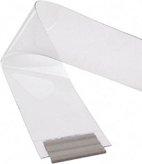 TMI, LLC - Clear Smooth with Reinforced Bonded Bead Replacement Strips, Armor Bond Dock Curtain Strips - 12" Wide x 10' Long x 1/8" Thick, PVC - Industrial Tool & Supply