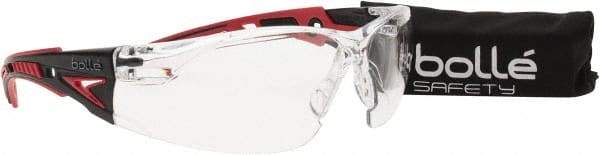 bolle SAFETY - Clear Lenses, Frameless Safety Glasses - Anti-Fog, Scratch Resistant, Size Universal, Wrap Around - Industrial Tool & Supply