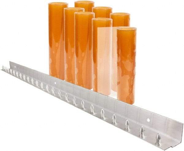 Aleco - 4' Door Width x 7' Door Height PVC Smooth Strip Door Kit - Light Beige Tint - Industrial Tool & Supply