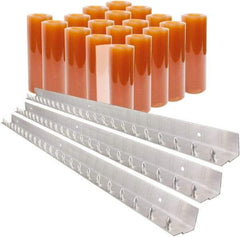 Aleco - 12' Door Width x 12' Door Height PVC Smooth Strip Door Kit - Light Beige Tint - Industrial Tool & Supply