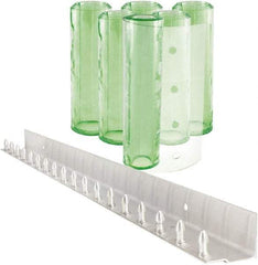 Aleco - 3' Door Width x 7' Door Height PVC Clear Smooth Antistatic Strip Door Kit - Light Green Tint - Industrial Tool & Supply