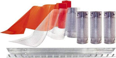 Aleco - 3' Door Width x 7' Door Height PVC Clear Smooth Anti-Insect Strip Door Kit - Clear - Industrial Tool & Supply