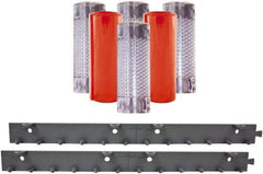Aleco - 3' Door Width x 7' Door Height PVC Clear Smooth Anti-Insect Strip Door Kit - Clear - Industrial Tool & Supply