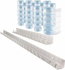 Aleco - 6' Door Width x 8' Door Height PVC Clear Ribbed Strip Door Kit - Clear - Industrial Tool & Supply