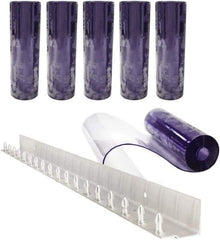 Aleco - 3' Door Width x 7' Door Height PVC Clear Smooth Strip Door Kit - Clear - Industrial Tool & Supply