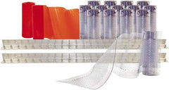 Aleco - 8' Door Width x 8' Door Height PVC Clear Smooth Anti-Insect Strip Door Kit - Clear - Industrial Tool & Supply