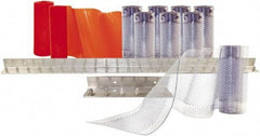 Aleco - 5' Door Width x 8' Door Height PVC Clear Smooth Anti-Insect Strip Door Kit - Clear - Industrial Tool & Supply