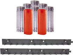 Aleco - 4' Door Width x 7' Door Height PVC Clear Smooth Anti-Insect Strip Door Kit - Clear - Industrial Tool & Supply