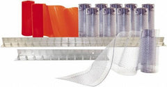 Aleco - 6' Door Width x 8' Door Height PVC Clear Smooth Anti-Insect Strip Door Kit - Clear - Industrial Tool & Supply