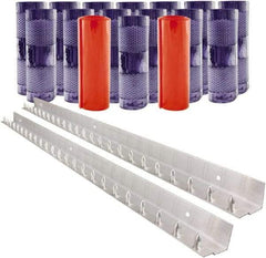 Aleco - 8' Door Width x 8' Door Height PVC Clear Smooth Anti-Insect Strip Door Kit - Clear - Industrial Tool & Supply