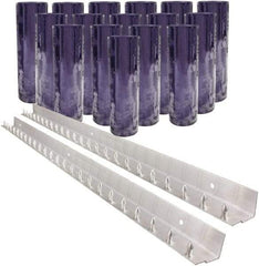 Aleco - 8' Door Width x 8' Door Height PVC Clear Smooth Strip Door Kit - Clear - Industrial Tool & Supply
