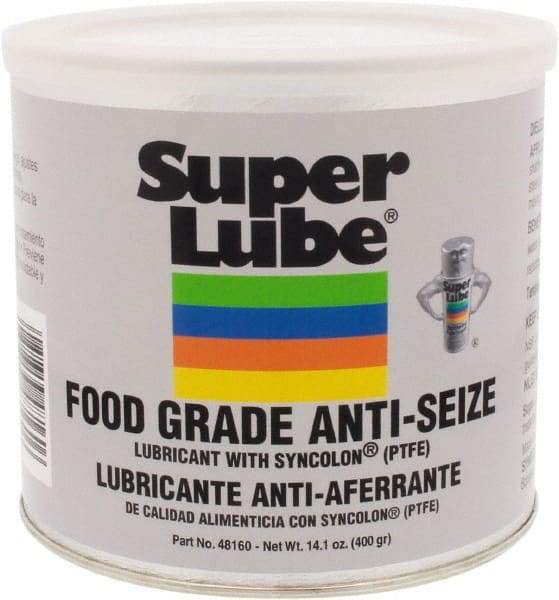 Synco Chemical - 14.1 oz Can Anti-Seize Lubricant - Synthetic with PTFE, 450 to 450°F, Translucent White, Water Resistant - Industrial Tool & Supply