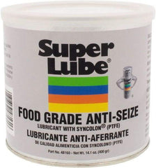 Synco Chemical - 14.1 oz Can Anti-Seize Lubricant - Synthetic with PTFE, 450 to 450°F, Translucent White, Water Resistant - Industrial Tool & Supply