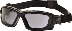 PYRAMEX - Size S Gray Polycarbonate Anti-Fog & Scratch Resistant Hybrid Safety Glasses/Goggles - Industrial Tool & Supply