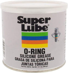 Synco Chemical - 14.1 oz Canister Silicone General Purpose Grease - Translucent White, Food Grade, 450°F Max Temp, NLGIG 2, - Industrial Tool & Supply