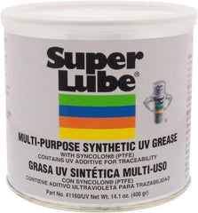 Synco Chemical - 14.1 oz Canister Synthetic Lubricant w/PTFE General Purpose Grease - Translucent White, Food Grade, 450°F Max Temp, NLGIG 2, - Industrial Tool & Supply