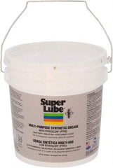 Synco Chemical - 5 Lb Pail Synthetic Lubricant w/PTFE General Purpose Grease - Translucent White, Food Grade, 450°F Max Temp, NLGIG 00, - Industrial Tool & Supply