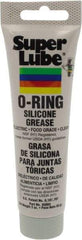 Synco Chemical - 3 oz Tube Silicone General Purpose Grease - Translucent White, Food Grade, 450°F Max Temp, NLGIG 2, - Industrial Tool & Supply