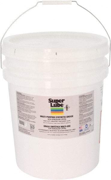 Synco Chemical - 30 Lb Pail Synthetic Lubricant w/PTFE General Purpose Grease - Translucent White, Food Grade, 450°F Max Temp, NLGIG 000, - Industrial Tool & Supply