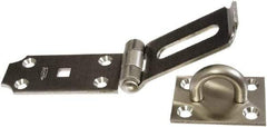 National Mfg. - 2-1/2" Wide, Safety Hasp - Stainless Steel - Industrial Tool & Supply