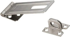 National Mfg. - 1-1/2" Wide, Safety Hasp - Stainless Steel - Industrial Tool & Supply