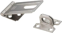 National Mfg. - 1-1/2" Wide, Safety Hasp - Stainless Steel - Industrial Tool & Supply