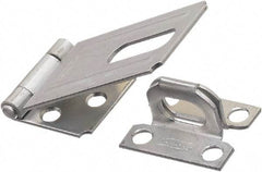 National Mfg. - 3-1/4" x 1-1/2" Wide, Safety Hasp - Zinc Plated Steel - Industrial Tool & Supply