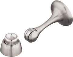 National Mfg. - 3" Projection Magnetic Door Holder - Door & Wall Mount, Satin Nickel Finish - Industrial Tool & Supply