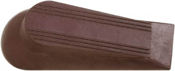 National Mfg. - 4" Projection Door Stop - Foot Mount, Brown Finish - Industrial Tool & Supply
