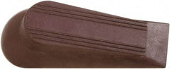 National Mfg. - 4" Projection Door Stop - Foot Mount, Brown Finish - Industrial Tool & Supply