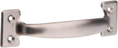 National Mfg. - 8-1/2" Long x 6.5" Wide, Stainless Steel Door Pull - Stainless Steel Coated - Industrial Tool & Supply
