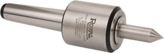 Royal Products - MT3 Morse Taper, 1.7" Head Diam Live Center - 6,000 Max RPM, 2.12" Head Length, 1/2" Point Diam, 1-3/4" Point Len, 350 Lb Max Workpc, Long Point - Industrial Tool & Supply