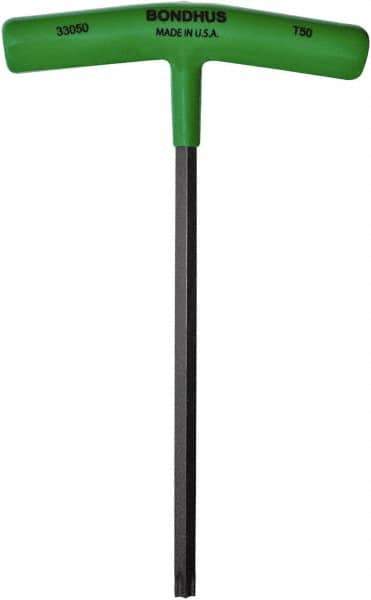 Bondhus - T50 Torx Key - T-Handle Cushion Grip, 212mm OAL - Industrial Tool & Supply
