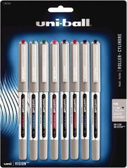 Uni-Ball - Roller Ball 0.7mm Stick Pen - Assorted Colors - Industrial Tool & Supply