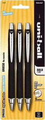 Uni-Ball - Roller Ball 1mm Retractable Pen - Black - Industrial Tool & Supply