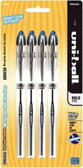 Uni-Ball - Roller Ball 0.8mm Stick Pen - Blue & Black - Industrial Tool & Supply