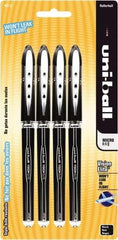 Uni-Ball - Roller Ball 0.5mm Stick Pen - Black - Industrial Tool & Supply