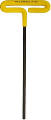Bondhus - 1/4" Hex, T-Handle Cushion Grip, Hex Key - 251mm OAL, Inch System of Measurement - Industrial Tool & Supply