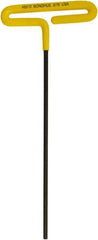 Bondhus - 3/16" Hex, T-Handle Cushion Grip, Hex Key - 248mm OAL, Inch System of Measurement - Industrial Tool & Supply