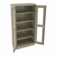 Tennsco - 5 Shelf Visible Storage Cabinet - Steel, 36" Wide x 18" Deep x 72" High, Sand - Industrial Tool & Supply