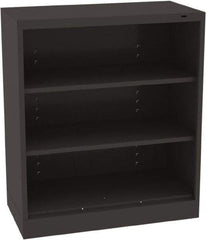Tennsco - 3 Shelf, 150 Lb. Capacity, Closed Shelving Storage Cabinets and Lockers - 36 Inch Wide x 18 Inch Deep x 42 Inch High, Black - Industrial Tool & Supply